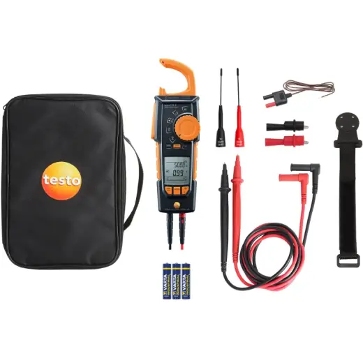 Amperomierz cęgowy z Bluetooth w zestawie premium testo 770-3 | 0590 7703 03